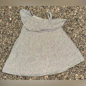 Hope & Henry Toddler Girls One Shoulder Flounce Dress, 18-24 MTHS